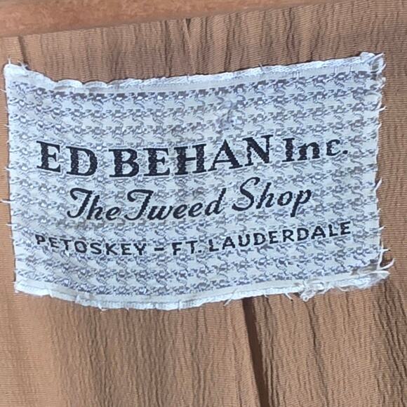 Vtg. Ed Behan Inc. Tween Shop 100% Cashmere Coat Women's Sz. 20 - XXL Tan - Picture 4 of 12